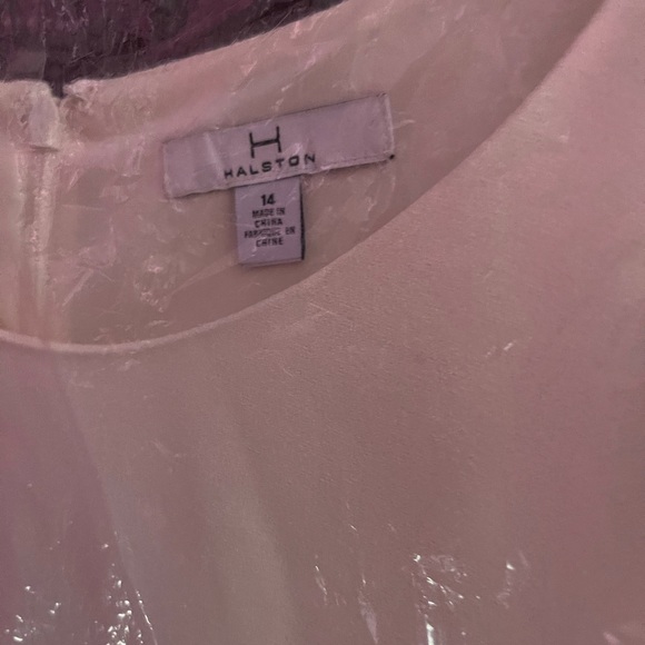 halston heritage cape sleeve sheath dress white - Picture 3 of 4